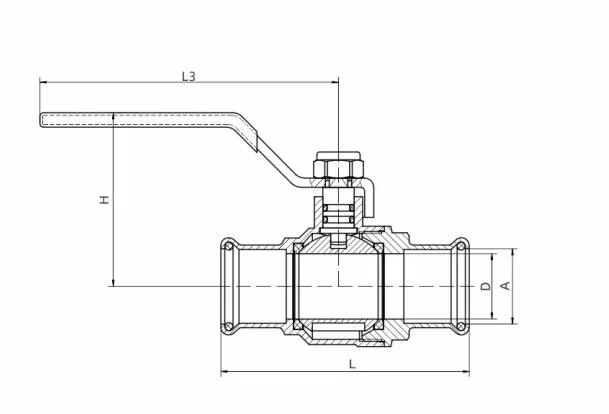 Hot Selling Good Price Quality 600wog 3/4&prime;&prime; Lead Free Brass Press Ball Valve OEM/ODM